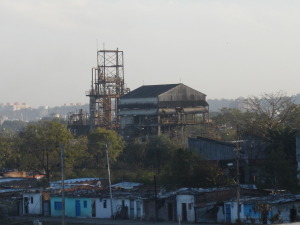 Burned out shell of Union Carbide pesticide factory in Bhopal. Gretchen Jennings. January 2014