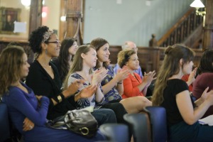 Audience members at Brooklyn Historical Society’s annual “What Are You?” program, part of the “Crossing Borders, Bridging Generations” mixed-heritage oral history and public programming initiative. Courtesy of BHS.