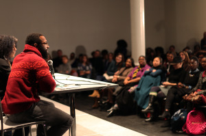 Author Baratunde Thurston leads a free BHS program entitled “A Conversation About Conversations About Race” in November, 2014. Courtesy of BHS.