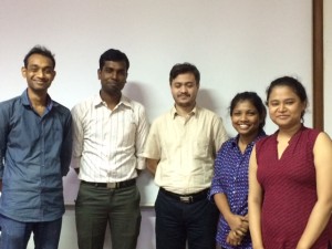 L to R: Sakil, Sourav, Arnab, Moumita, Itisha